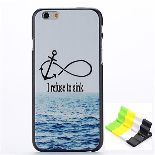 Marine Anchors Pattern Hard Case and Phone Holder for iPhone 6 Plus