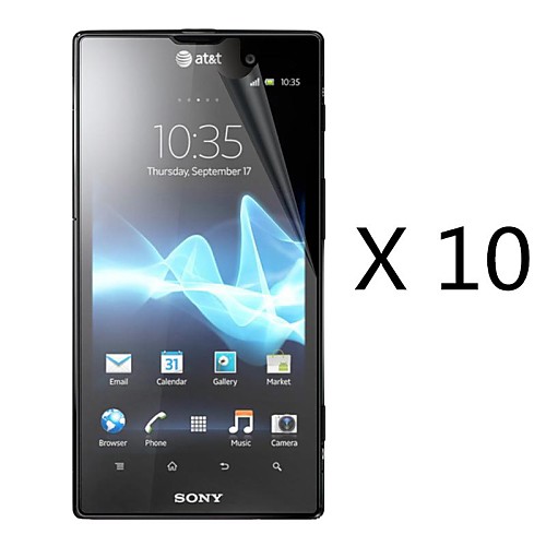 (10 шт) высокой четкости экран протектор для Sony Xperia ионов LT28I