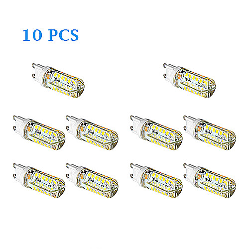 10Pcs G9 4W 48x2835SMD 450LM 3500K/6000K Warm White/Cool White Light LED Corn Bulb (AC 100-240V)