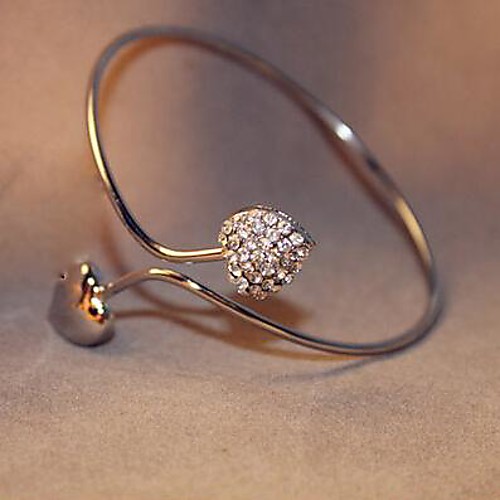 Korea Style Silver Love Cuff Bracelet(1pc)