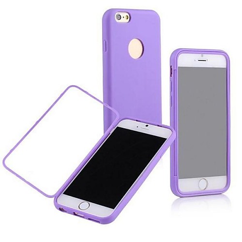 Transparent touch TPU shell Cases for iPhone 6 (Assorted Color)