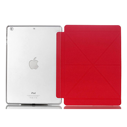 Natusun™ Gravel Pattern 8 Gussets PU Leather Smart Cover Edges of Thin Hard Plastic Case for iPad Air/iPad 5