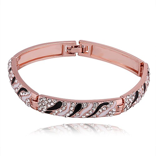 Women's Rose Gold Plated Geometry Drill Bracelet