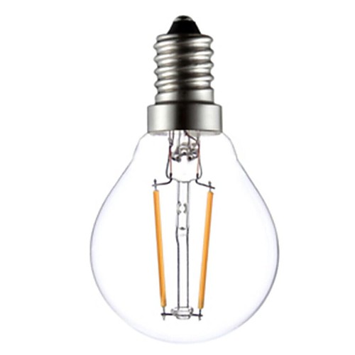 ON G45 E14 2W 2xCOB 200LM 2800-3000K  Warm White Light LED Filament Lamp (AC230V)