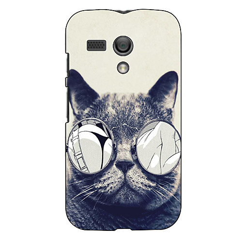 Cat Pattern Hard Case for Motorola Moto g