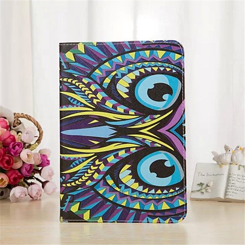 King of The Forest Series Pattern PU Leather Case with Stand and Card Slot for iPad 2/3/4