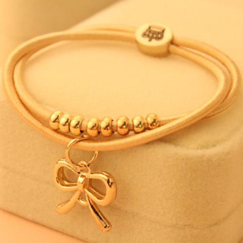 Fashion Lady Bowknot Plastic Charm Bracelet(1pc)