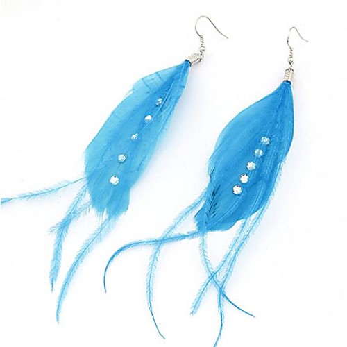 Hot Metal And the Feather Earrings (More Colors)