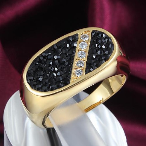 European 18k Gold Plated Alloy Statement Rings(1pc)