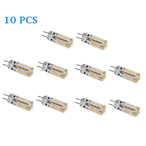 10Pcs G4 2W 170LM 3500K/6000K Warm White/Cool White Light LED Spot Bulb (DC 12V)