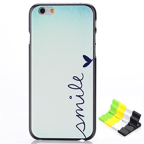 Smile Pattern Hard Case and Phone Holder for iPhone 6