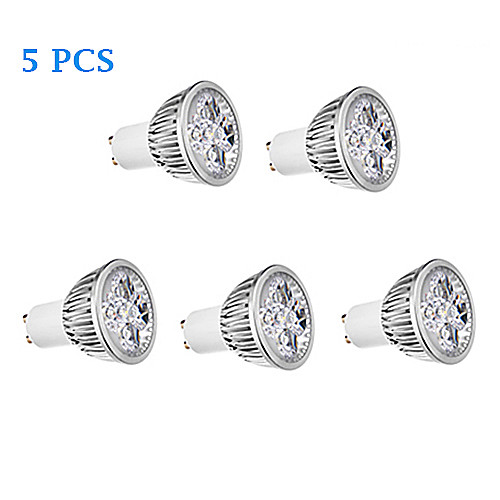 5Pcs GU10 4W 3500K/6000K Warm White/Cool White Light LED Spot Bulb (221V)