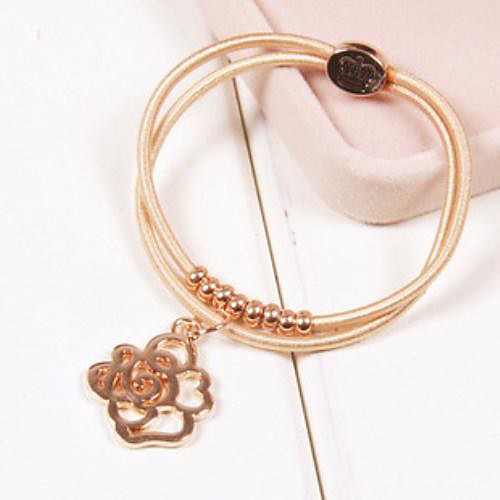 Fashion Lady Rose Plastic Charm Bracelet(1pc)(more colors)