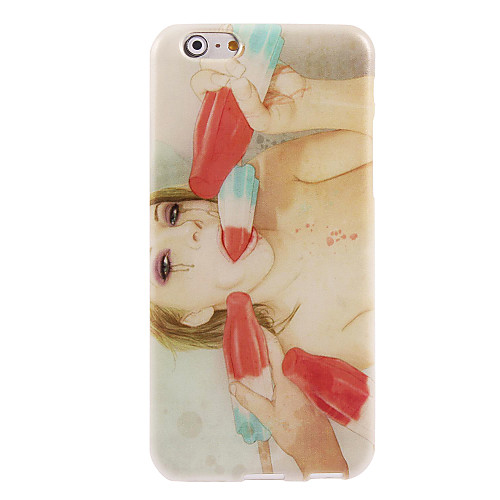 Cry Woman Design Soft Case for iPhone 6