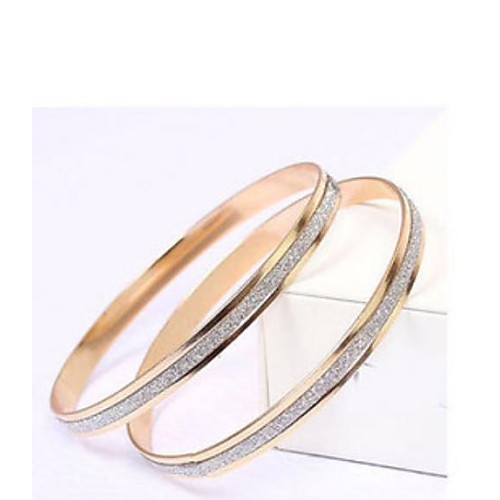 Fashion Top Grade Dull Polish Golden Alloy Bracelets(1 Pc)