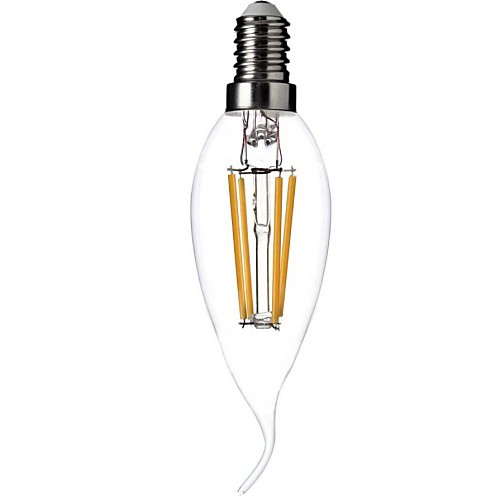 ON Dimmable E14 4W 4xCOB 400LM 2800-3000K  Warm White Light LED Filament Lamp (AC230V)