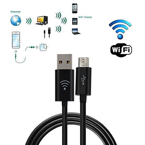 2 в 1 смарт супер WiFi Hotspot Micro USB зарядное устройство кабель для передачи данных кабель для Samsung HTC и других (100 см)