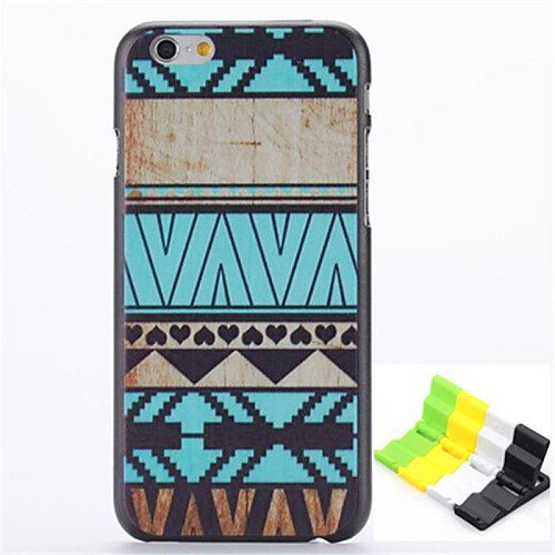 National Wind Streaks Pattern Hard Case and Phone Holder for iPhone 6