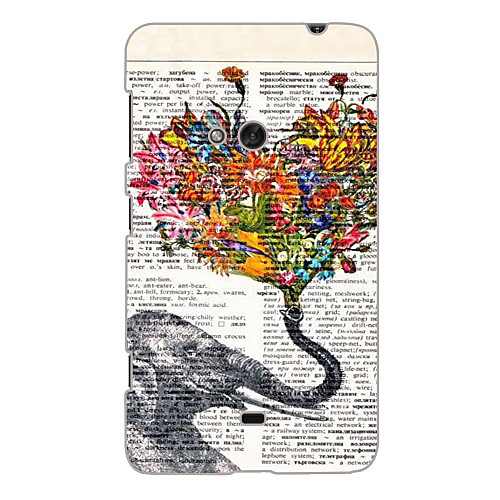 Elephant and Flower Design Hard Case for Nokia N625