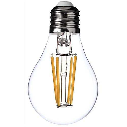 Dimmable A60 E27 4W 4xCOB 400LM 2800-3000K  Warm White Light LED Filament Lamp (AC220V)