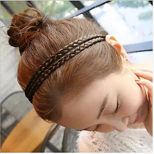 Lovely Sago Flax Flower Plait Hair Band(1pcs)