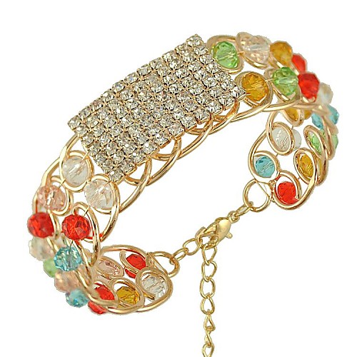 Luxurious Rhinestones Multiclolor Beads Bracelets