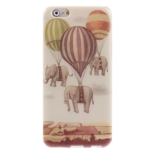 Fire Balloon and Elephant Design Soft Case for iPhone 6