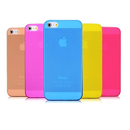 PP Ultra Thin 0.01 inch/0.3 mm Soft Case for iPhone 5/5S (Assorted Colors)