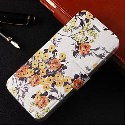 Coloured Drawing Or Pattern PU Leather Full Body Case with Stand for iPhone 6