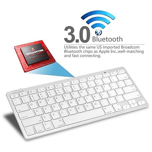 kemile Bluetooth3.0 беспроводную клавиатуру для ПК MacBook Mac / Ipad 3 4 / Iphone / Windows XP 7 8