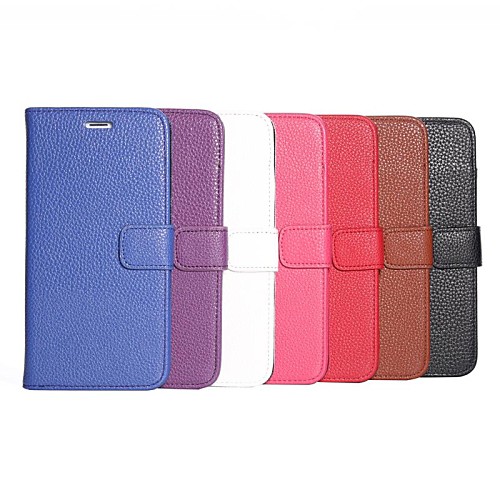 Embossed PU Leather Wallet Case with Stand and Card Slot for iPhone 6 Plus (Assorted Colors)