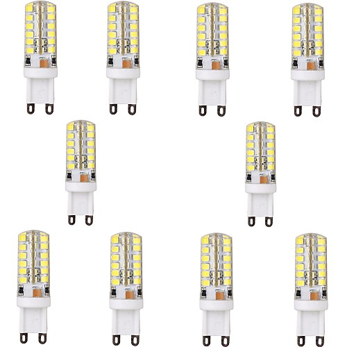 10PCS G9 4W 48x2835SMD 450LM 6000-6500K Cool White Light LED Corn Bulb (AC 100-240V)