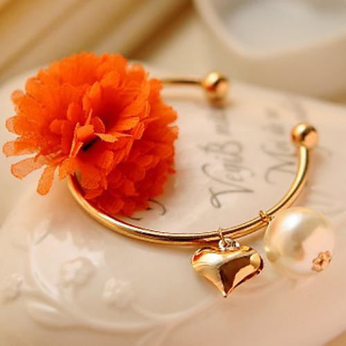 Fashion Daisy Chiffon Multicolor Alloy Bracelets(1 Pc)(More Color)