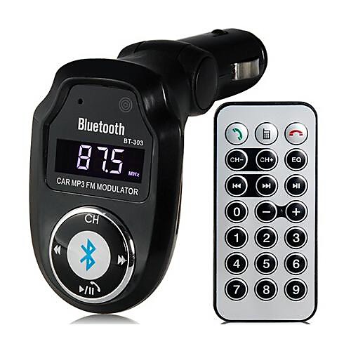 BT-303 многофункциональный Bluetooth v2.1 передатчик автомобильный комплект громкой связи MP3-плеер FM A2DP