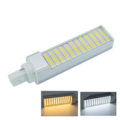 g24 2pin 12w 60x5050smd 1140lm 2800-3200k теплый белый свет 6000-6500K прохладный белый свет Светодиодная лампа кукурузы лампы (AC85-265V)