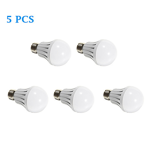 5Pcs E27 5W 21x2835SMD 420-450LM 3500K/6000K Warm White Cool White Light LED Globe Bulb (220-240V)