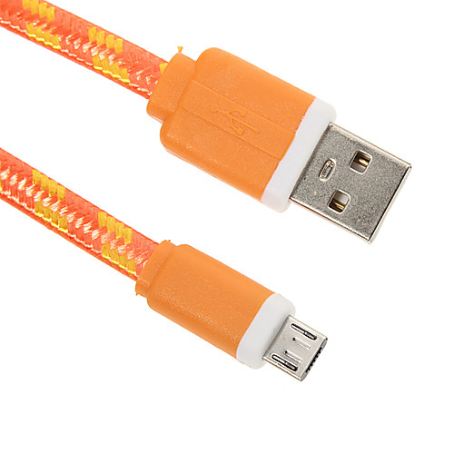 Micro USB ткачество лапши зарядный кабель