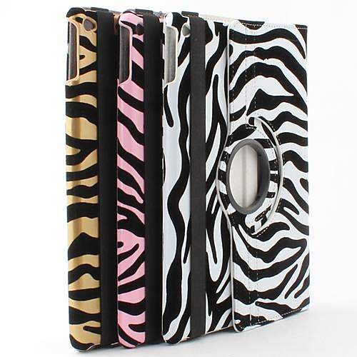 Zebra Stripe PU Leather Case with Stand for iPad Air 2 (Assorted Colors)