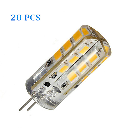 20шт G4 3W 24x2835smd 270lm 3500K / 6000K теплый белый / холодный белый свет привел Двухштырьковые огни (DC 12V)