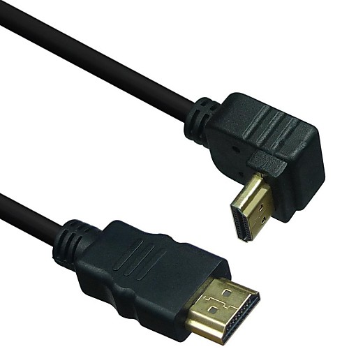 3 фута привет-Speed HDMI мужчина до 90 градусов локтя мужской кабеля v1.4 для ультра HD 4k / 3D PS3