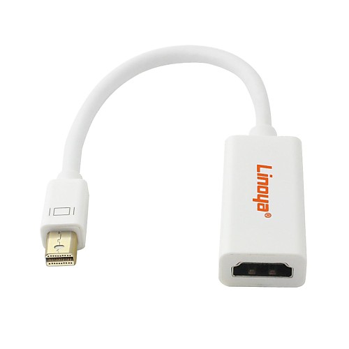 linoya Mini DisplayPort мужчин и женщин HDMI кабеля адаптера (20 см)