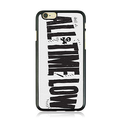 English Letters Leather Vein Pattern Hard Case for iPhone 6