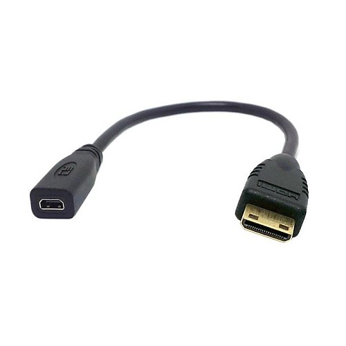 Тип D Micro HDMI v1.4 гнезда самку типа С мини-HDMI Мужской конвертер адаптер кабель 10cm