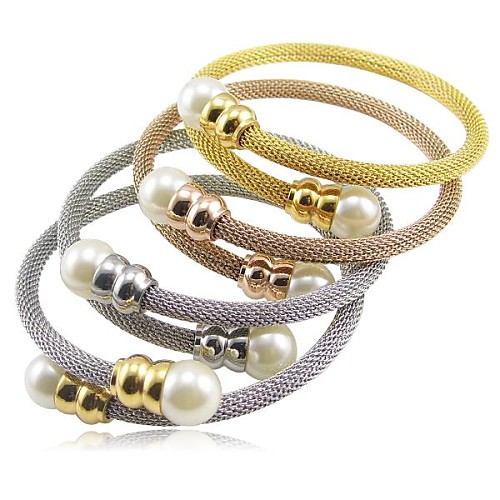 MissHerr Fashion 5858cm Women Stainless Steel Tennis Bangle