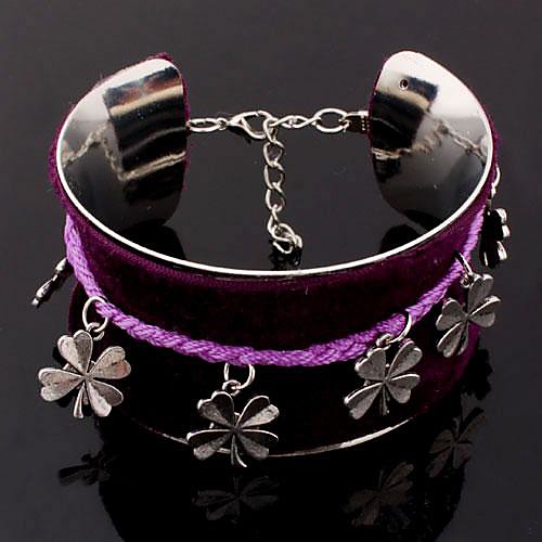 Fashion Simple Leaf Bracelets Cuff Bangles Set Random Insect