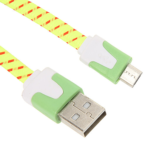 15см Micro USB ткачество лапши зарядный кабель