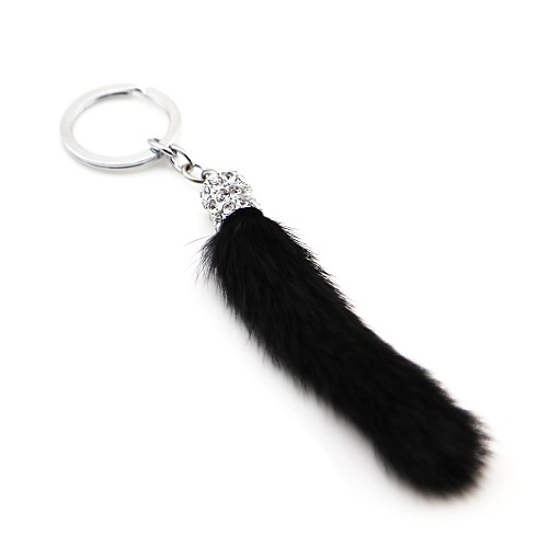 LEBOSHCar Key Chain Crystal Key Chain Mink Key Chain