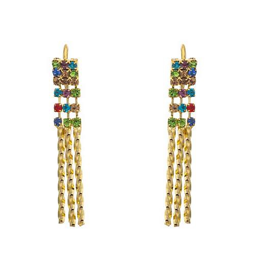 Tina-18 K Gold-plated Tassel the European and American Fashion Exquisite Earrings