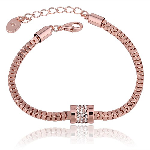 Women's Rose Gold Plated Geometry Drill Bracelet