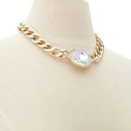 мода кулон кристалл золотой сплав заявление ожерелье (1 шт)